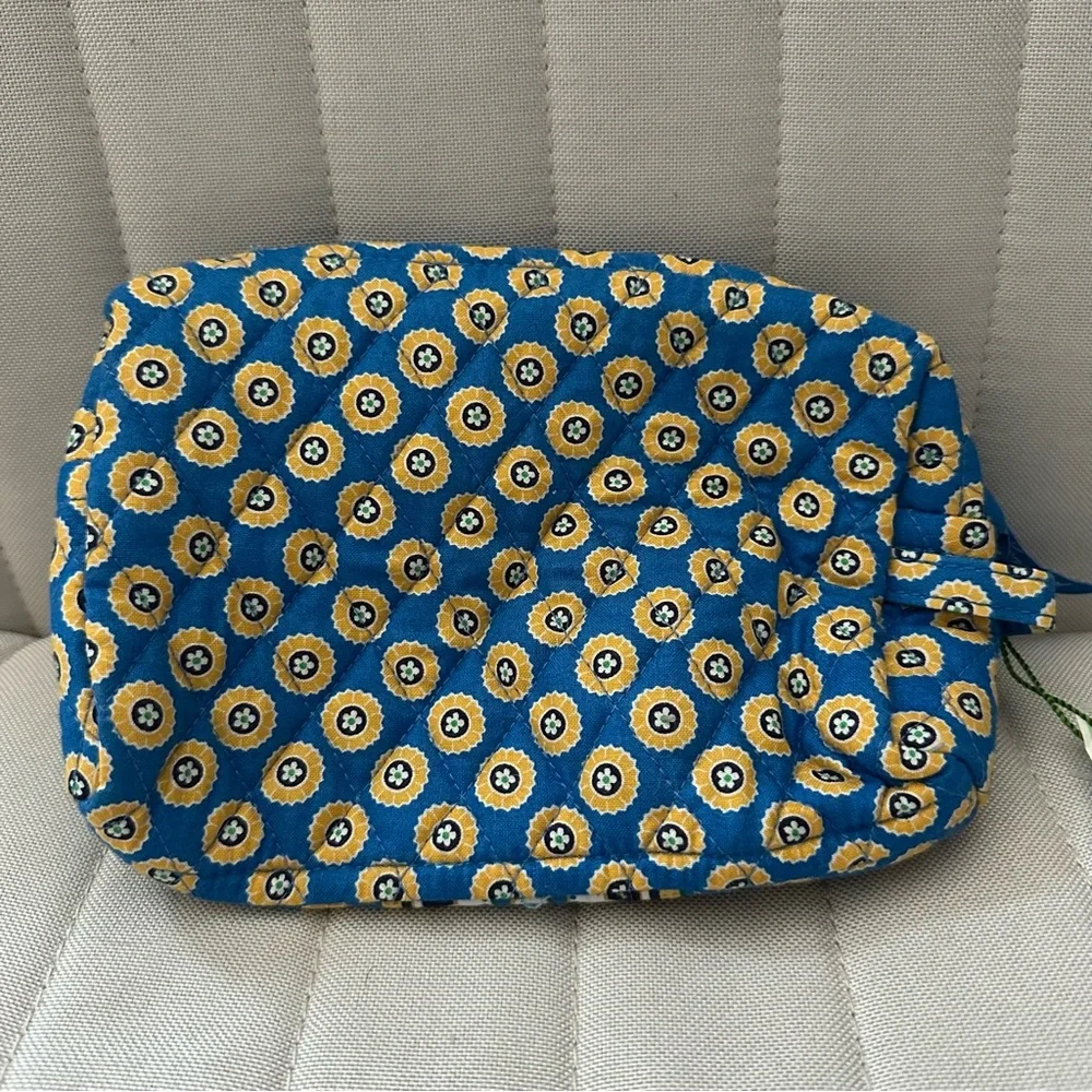Vera Bradley Medium Cosmetic Bag in Riviera Blue‎